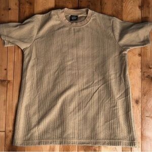 Original Deluxe Supply Beige Textured Knit TShirt - SMALL